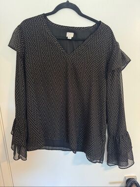 a new day size xl gold and black womens top
